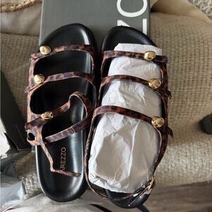 Arezzo Women's Animal Print Sandals